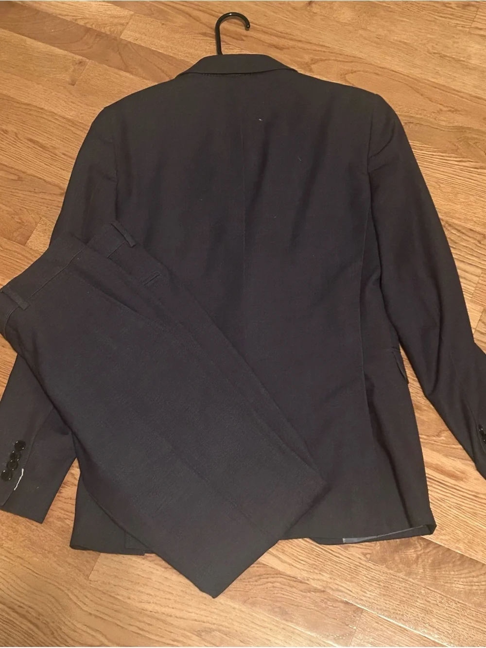 Men's Gray Two-Button Classic Blazer